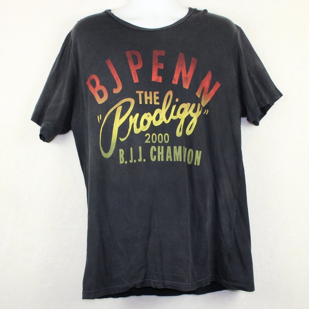 Roots of Fight BJ Penn 'The Prodigy' Short Sleeve Graphic Tee, Mens Size XL
